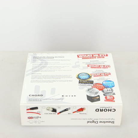 Box for a used Chord Shawline USB Cable 1.0m in red