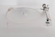 Front view of a used ClearAudio Emotion Turntable with AT-VM95C Cartridge