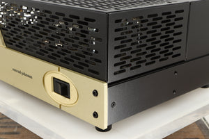 Front right corner of a used Conrad Johnson MV60SE Power Amplifier