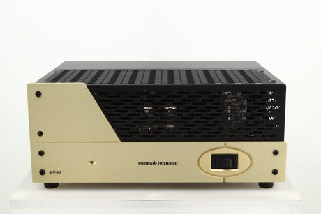 Front view of a used Conrad Johnson MV60SE Power Amplifier