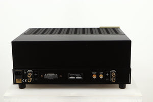 Rear view of a used Conrad Johnson MV60SE Power Amplifier showing Mains Input