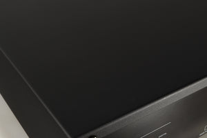 Close up of a used Copland CDA823 CD Player in a silver finish showing scratches on top
