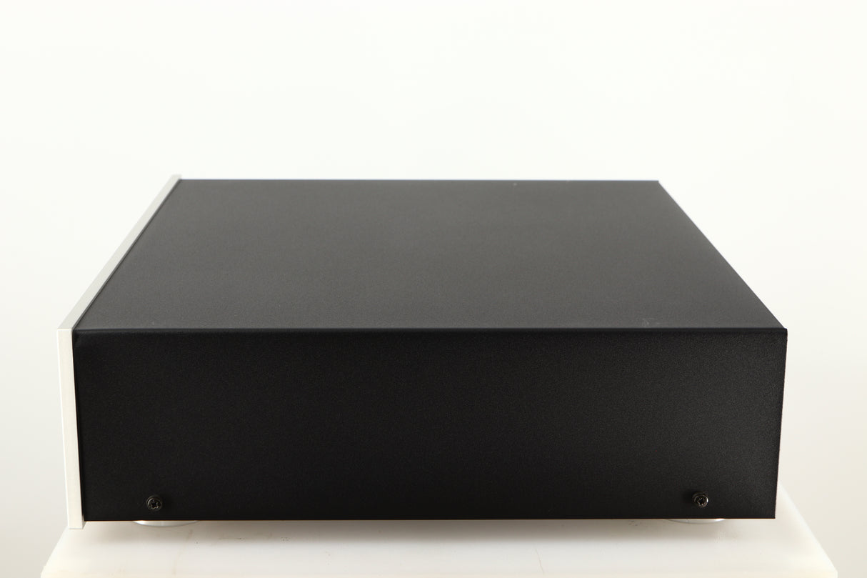 Right side view of a used Copland CDA823 CD Player in a silver finish