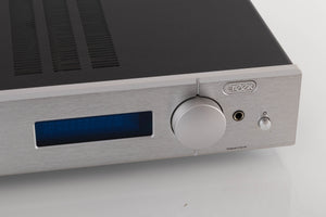 Close up view of a used Creek 5350 Evolution Integrated Amplifier in Silver