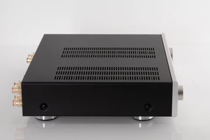 Side view of a used Creek 5350 Evolution Integrated Amplifier in Silver