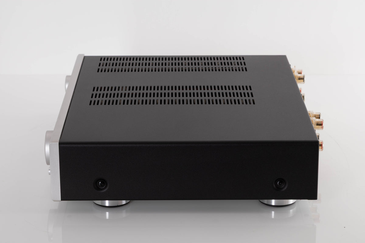 Side view of a used Creek 5350 Evolution Integrated Amplifier in Silver