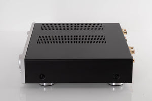 Side view of a used Creek 5350 Evolution Integrated Amplifier in Silver