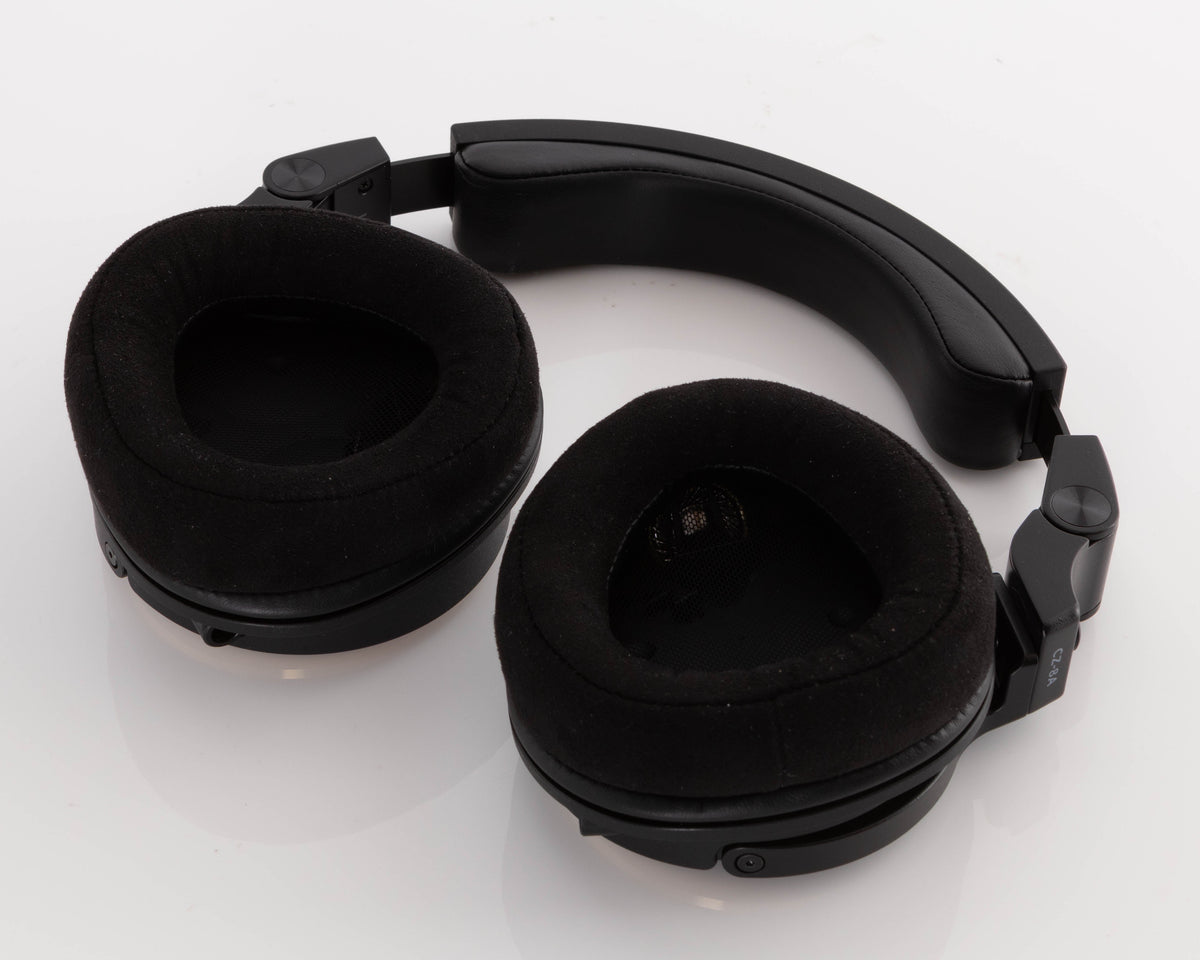 Close up of used Crosszone CZ-8A Headphones showing inside of right earmuff