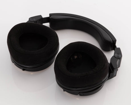 Close up of used Crosszone CZ-8A Headphones showing inside of right earmuff