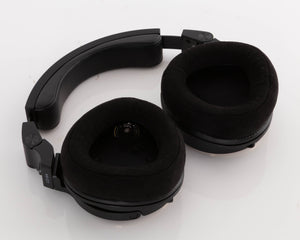 Close up of used Crosszone CZ-8A Headphones showing inside of left earmuff
