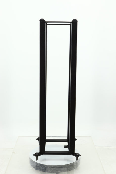 Right side view of a used Custom Design QS104 Speaker Stand in a black finish