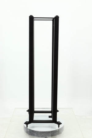 Right side view of a used Custom Design QS104 Speaker Stand in a black finish
