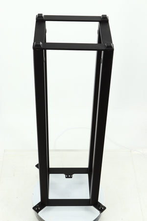 Top view of a used Custom Design QS104 Speaker Stand in a black finish