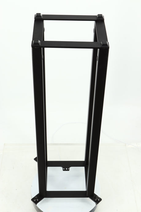 Top view of a used Custom Design QS104 Speaker Stand in a black finish