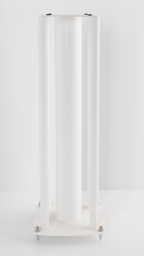 Front view of a used Custom Design Speaker Stand 60CM in a White finish