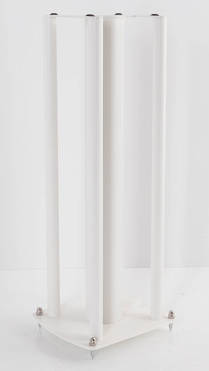 Front right angle of a used Custom Design Speaker Stand 60CM in a White finish