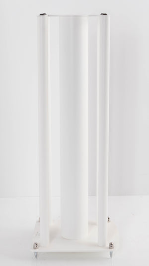 Left side view of a used Custom Design Speaker Stand 60CM in a White finish