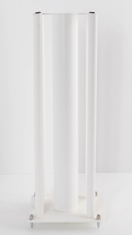 Left side view of a used Custom Design Speaker Stand 60CM in a White finish