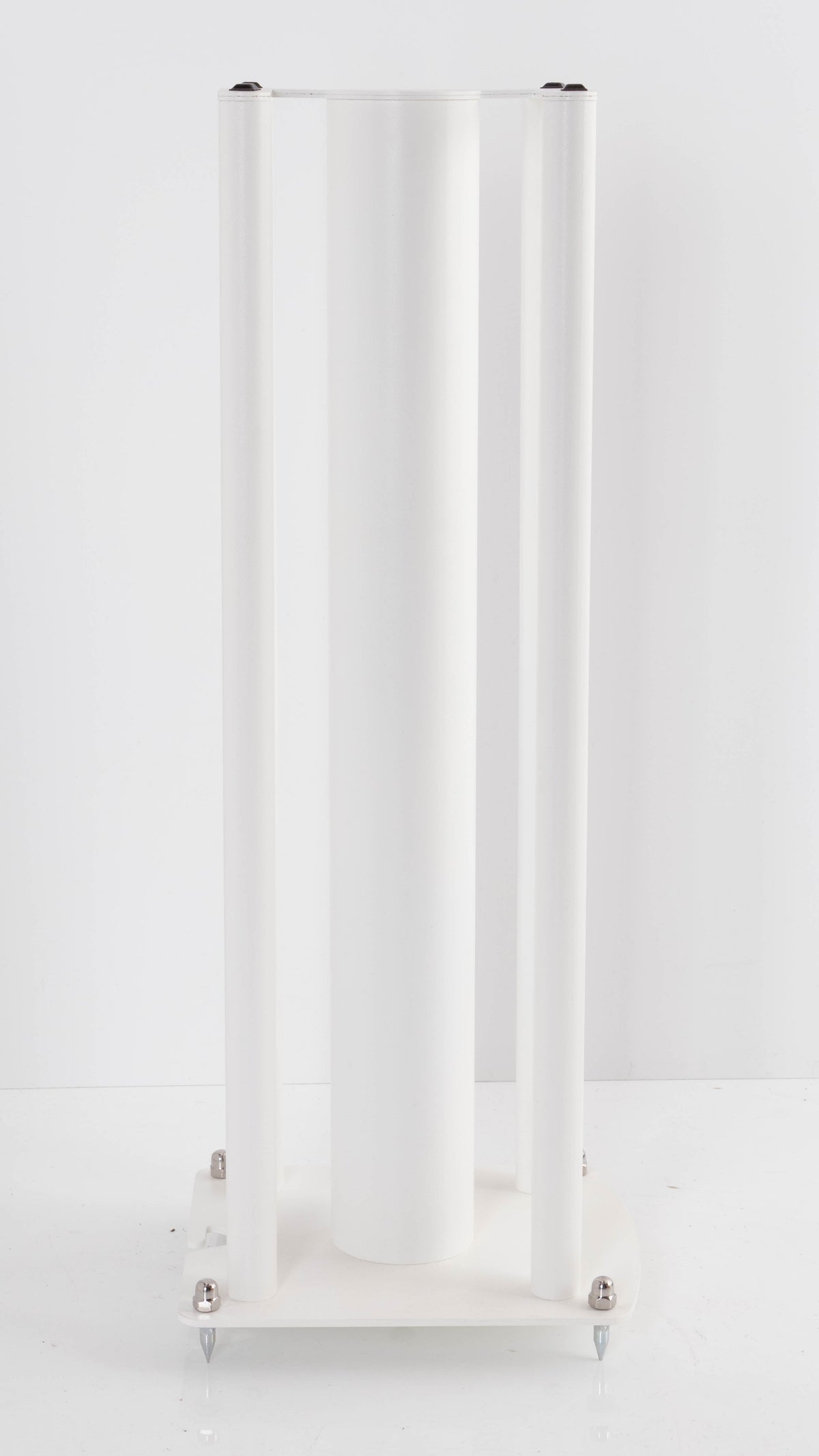 Left side view of a used Custom Design Speaker Stand 60CM in a White finish