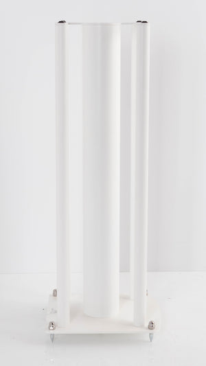 Left side view of a used Custom Design Speaker Stand 60CM in a White finish