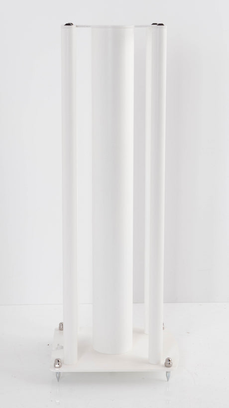 Left side view of a used Custom Design Speaker Stand 60CM in a White finish