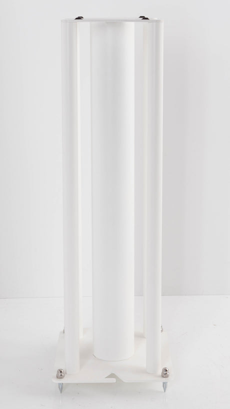 Rear view of a used Custom Design Speaker Stand 60CM in a White finish