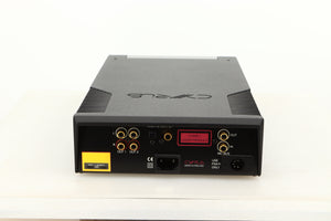 Rear view of a used Cyrus CD8SE CD Player in Brushed Black finish