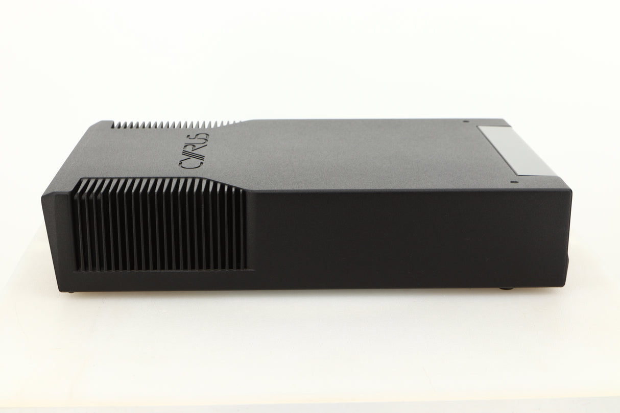 Side view of a used Cyrus CD8SE CD Player in Brushed Black finish