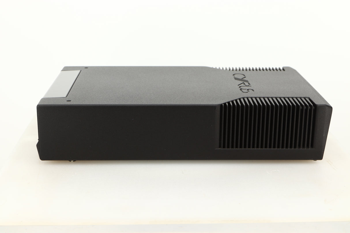 Side view of a used Cyrus CD8SE CD Player in Brushed Black finish
