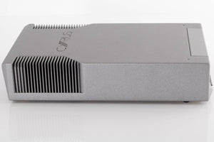 Left side view of a used Cyrus CD8X CD Player in a Quartz Silver finish