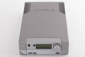 Top of a used Cyrus DAC X Digital Analogue Converter in a Quartz Silver finish