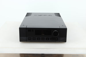 Front view of a used Cyrus i9-XR Integrated Amplifier in PhBlack finish 