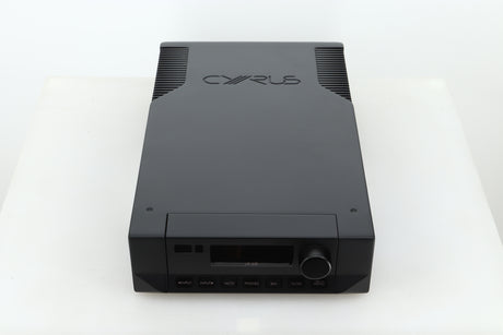 Top view of a used Cyrus i9-XR Integrated Amplifier in PhBlack finish 