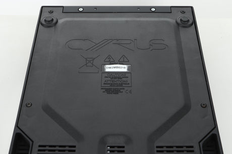 Underside view of a used Cyrus i9-XR Integrated Amplifier in PhBlack finish 