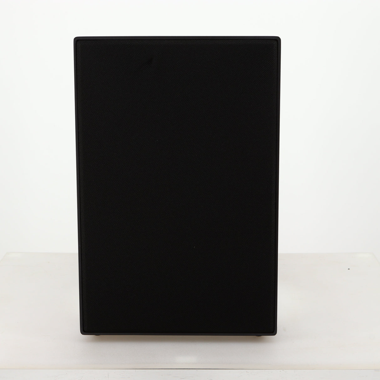Front view of a used Cyrus ONE Linear Standmount Speaker in a gloss white finish