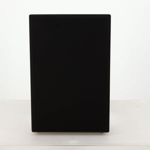Front view of a used Cyrus ONE Linear Standmount Speaker in a gloss white finish