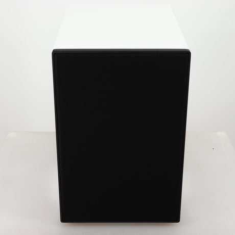 Top of a used Cyrus ONE Linear Standmount Speaker in a gloss white finish
