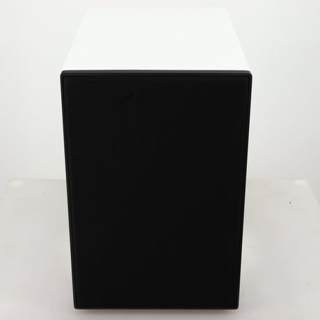 Top of a used Cyrus ONE Linear Standmount Speaker in a gloss white finish