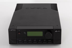 Front view of a used Cyrus Phono Signature Phonostage in a Brushed Black finish