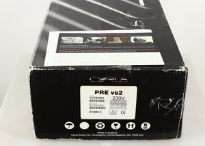 Box for a used Cyrus PRE VS2 Pre Amplifier in a quartz silver finish