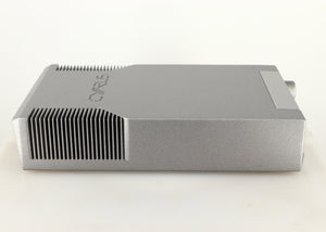 Left side view of a used Cyrus PRE VS2 Pre Amplifier in a quartz silver finish