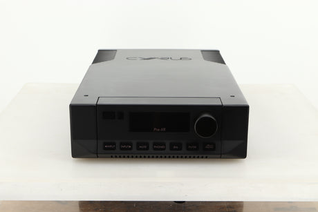 Front view of a used Cyrus Pre-XR Pre Amplifier in PhBlack finish