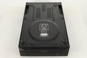 Bottom view of a used Cyrus PSU-XR Power Supply in PhBlack finish