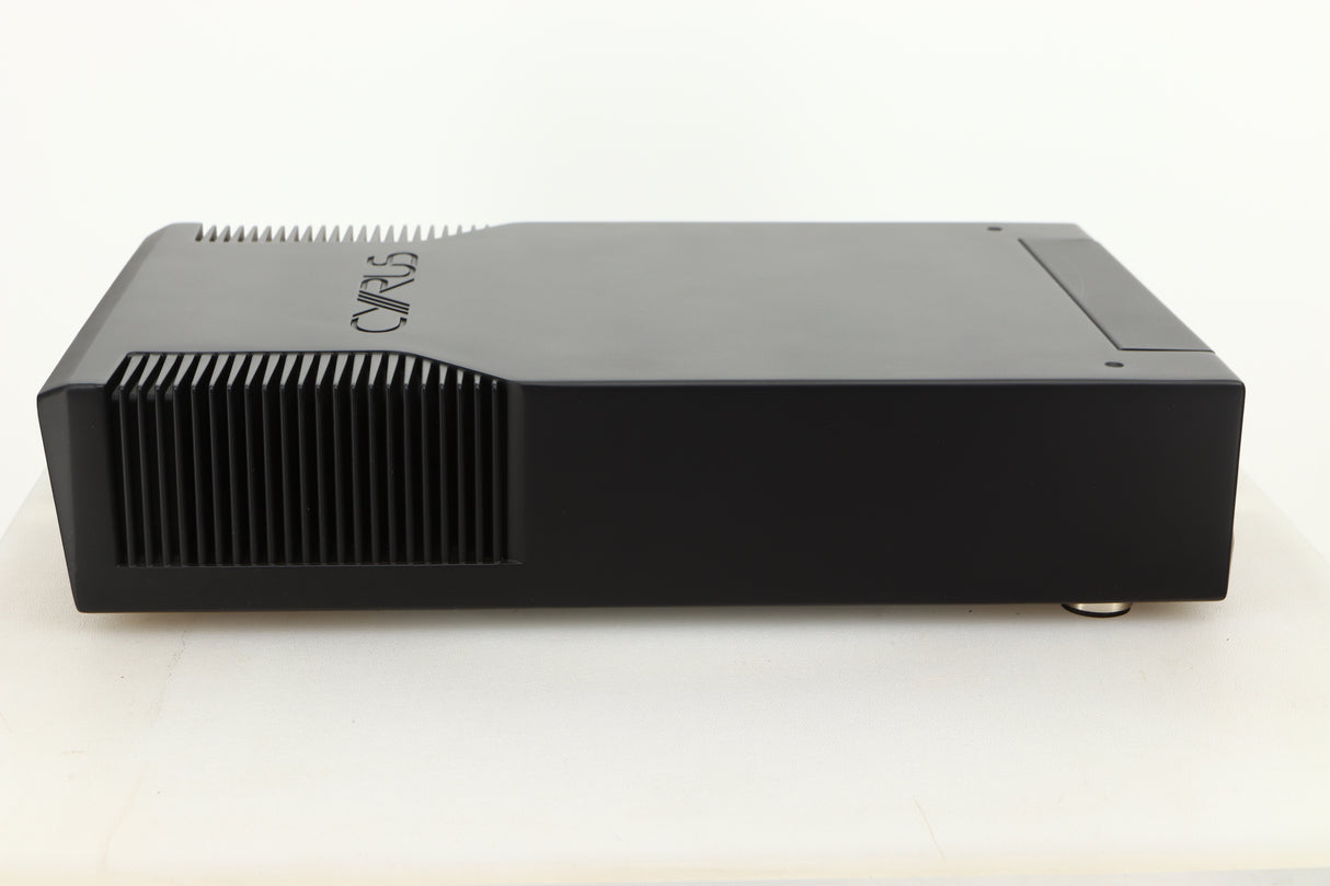 Side view of a used Cyrus PSU-XR Power Supply in PhBlack finish