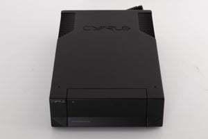 Top of a used Cyrus PSX-R2 Power Supply in a Brushed Black finish