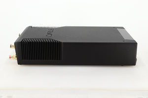 Side view of a used Cyrus Stereo 200 Power Amplifier in BrBlack finish