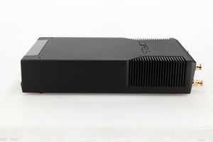 Side view of a used Cyrus Stereo 200 Power Amplifier in BrBlack finish