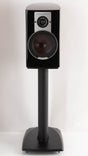 Front view of a used Dali Epicon 2 Standmount Speakers W/ Stands in a Ruby Macassar finish