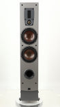 Front view of a used Dali Ikon 5 Floorstanding Speaker in an oak finish