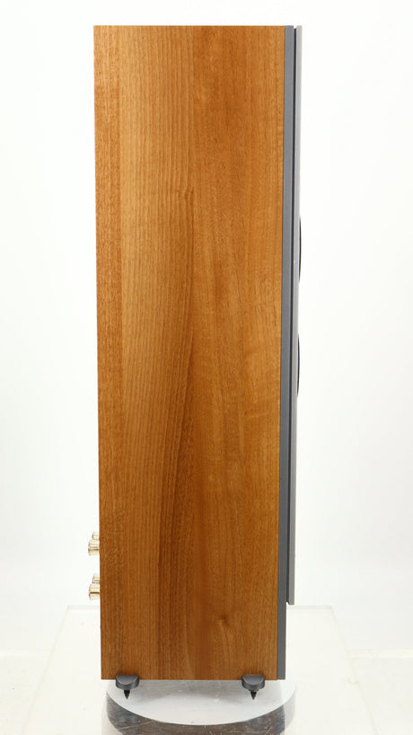 Left side view of a used Dali Ikon 5 Floorstanding Speaker in an oak finish